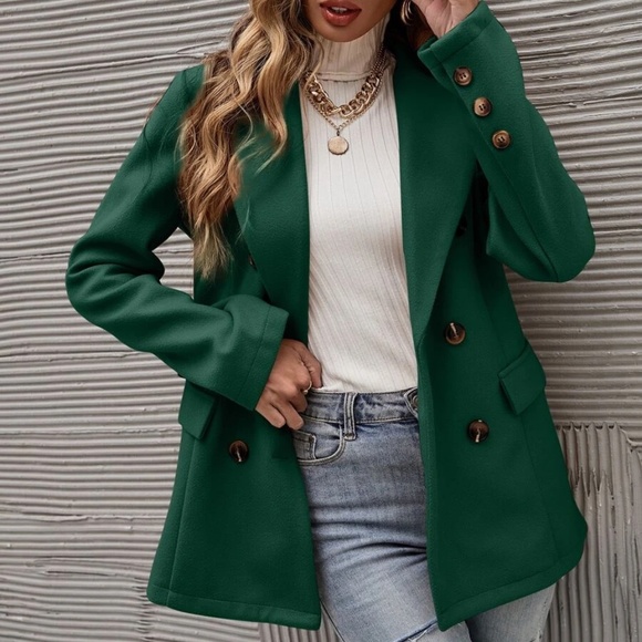 Classic Double Breasted Jacket Blazer - Picture 5 of 16